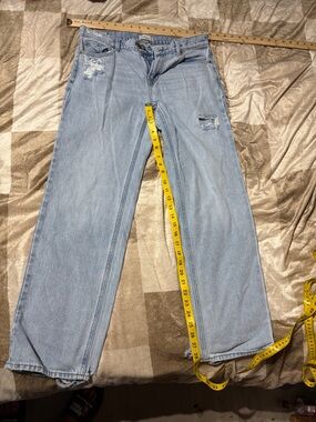 PacSun Light Blue Denim Jeans with Contrast Stitching
